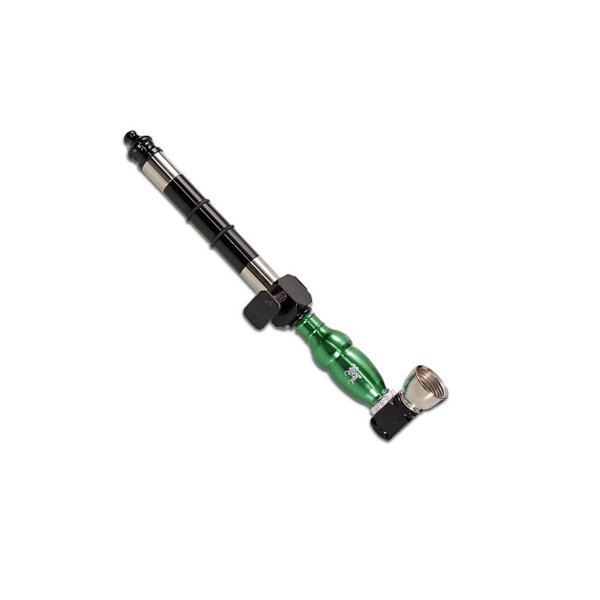 Pipa con inserto filtro a carboni attivi e adattatore a vite - Verde