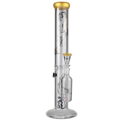Black Leaf Bong GTI Drago doro dritto ICE