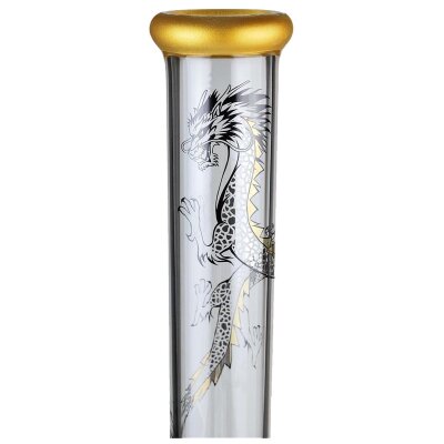 Black Leaf Bong GTI Drago doro dritto ICE