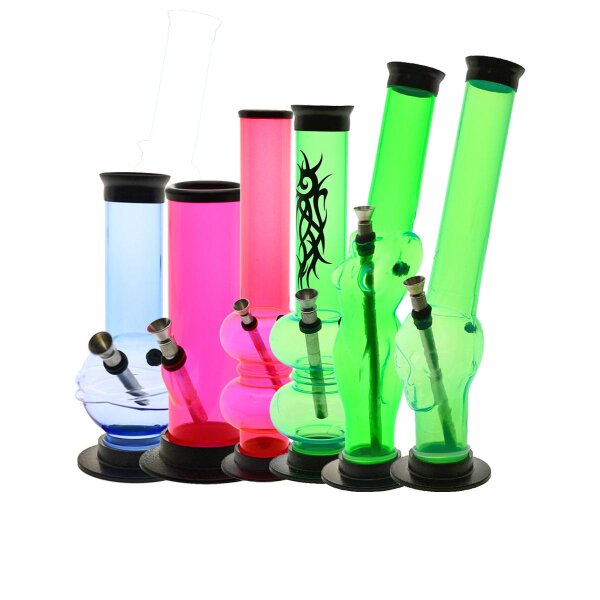 Bong in acrilico fluorescente