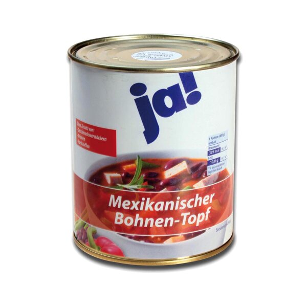 Lattina portaoggetti "JA Mexikanischer Bohnen-Topf"