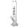 Ehle bong di ghiaccio dritto - 500ml - 14.5mm sabbiato