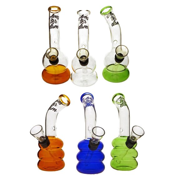 Mini pipa di vetro Amsterdam 12cm