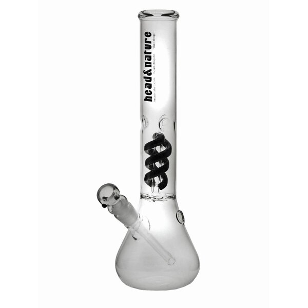 head&nature headWay bong in vetro con Percolatore a spirale 18,8 35cm