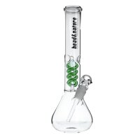 head&nature headWay bong in vetro con Percolatore a spirale 18,8 35cm