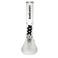 head&nature headWay bong in vetro con Percolatore a spirale 18,8 35cm