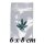 bustine con zip con foglia di canapa 6x8cm 100x