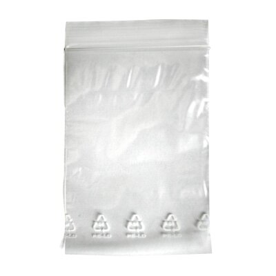 bustine con zip - 100 pz. formato 10x15cm - chiaro