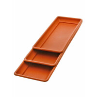 Sottovaso quadrato, colore: terracotta