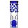 Grace bong in vetro "Slender blu Sarah" 38 cm