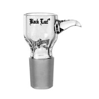 Testa di vetro Black Leaf maniglia + setaccio