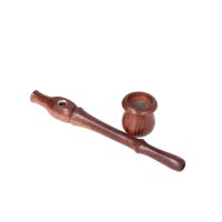 Tubo di legno con coppa a vite 15cm - Tulipano