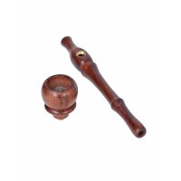 Tubo di legno con coppa a vite 15cm - Sfera