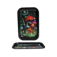 Black Leaf Rolling Tray Mushroom S