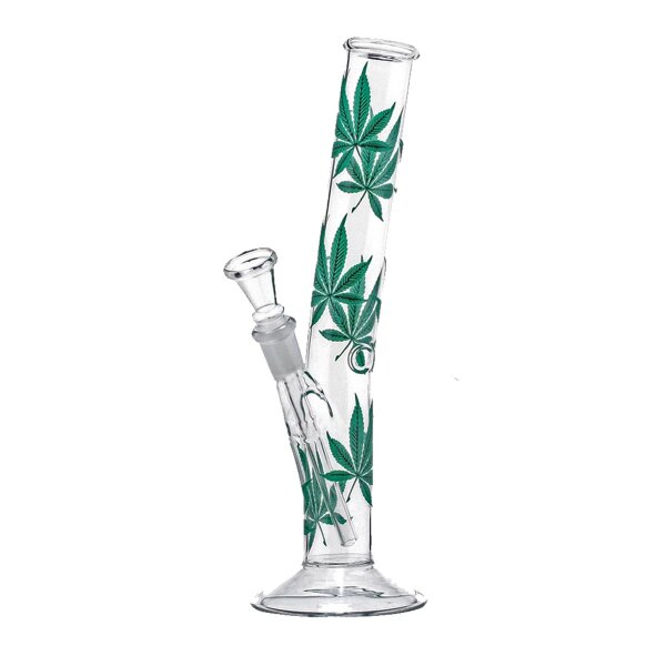 Bong di vetro Multileaf curvo 26cm 14,5