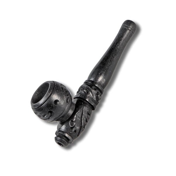 Pipa da tabacco in legno intagliato 75mm