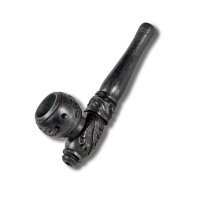 Pipa da tabacco in legno intagliato 75mm