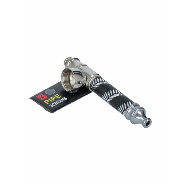 Pipa dacciaio con setacci 9,5cm
