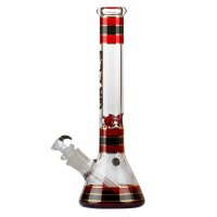 Grace Glass Bong Striped Series - rosso