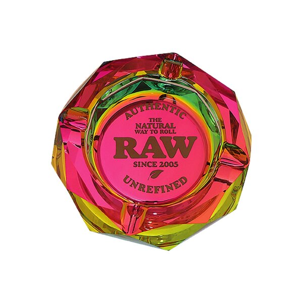 Posacenere da tavolo in vetro RAW Rainbow