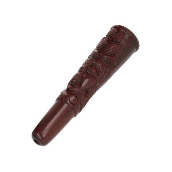 Shillum in legno intagliato 10,5 cm