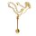 Collana con cucchiaio 60 cm oro