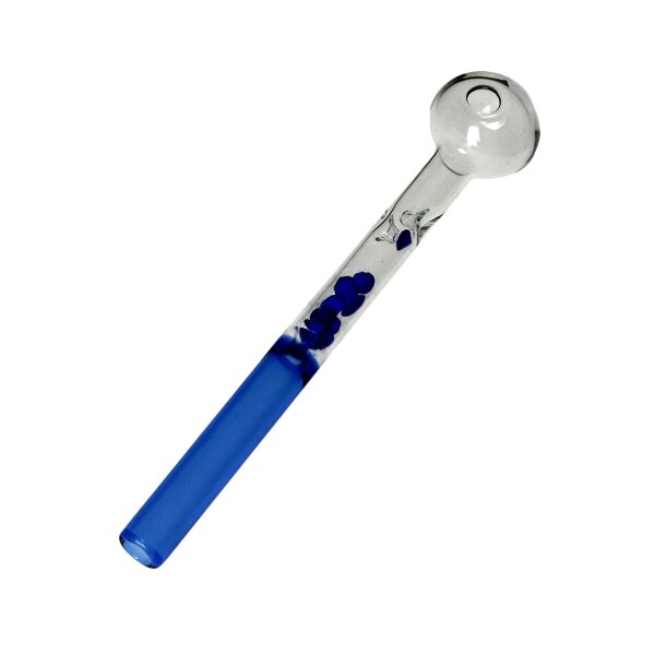 Tubo per olio "Cristalli" 15 cm blu