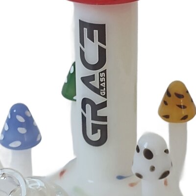 Grace Glass Magic Mushrooms 24,5cm