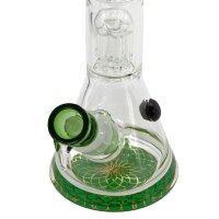 Grace Glass Becher mit dreifachem Baum-Perkolator 40 cm verde