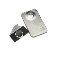Silver Palm Leaf pipa magnetica argento