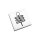 Silver Palm Leaf pipa magnetica argento