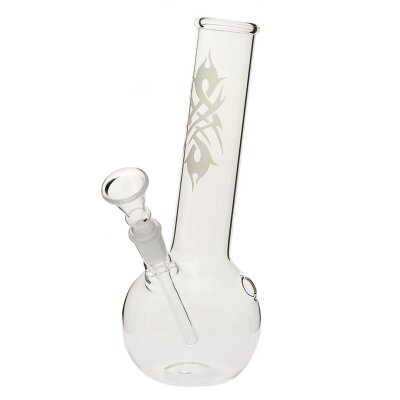 Bong in vetro con Tatuaggio tribale 22 cm