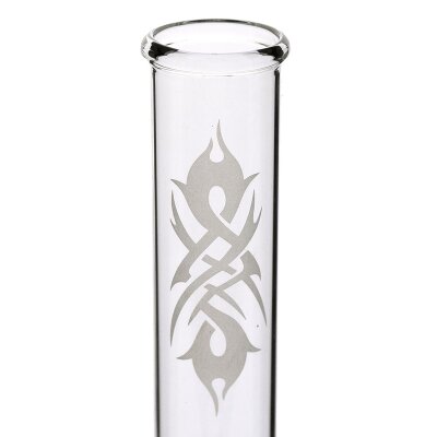 Bong in vetro con Tatuaggio tribale 22 cm