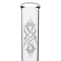 Bong in vetro con Tatuaggio tribale 22 cm