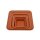 Sottovaso quadrato, terracotta