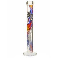 Bong in vetro Black Leaf "Burn Baby Burn Burn" 46 cm