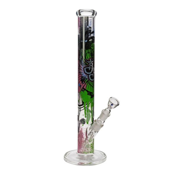Jelly Joker bong in vetro "Graffiti Funstar"