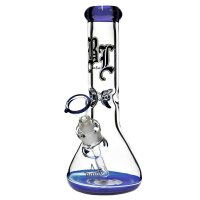 Black Leaf bong in vetro colorato 9mm "Massive Muzzle"