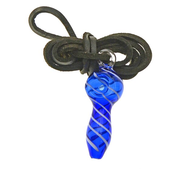 Pipa ciondolo mini con strisce a spirale