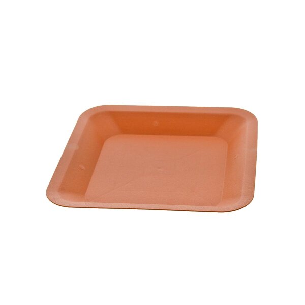 Sottovaso quadrato, terracotta, 30,5 x 30,5 cm