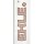 Ehle Bong dritto - 500ml - 18.8mm  bianco logo
