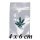 bustine con zip con foglia di canapa 4x6cm 100x
