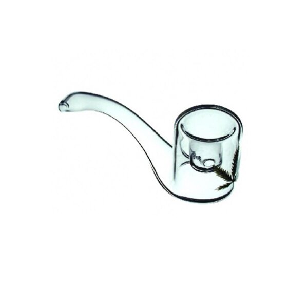 Pipa di vetro ricurva