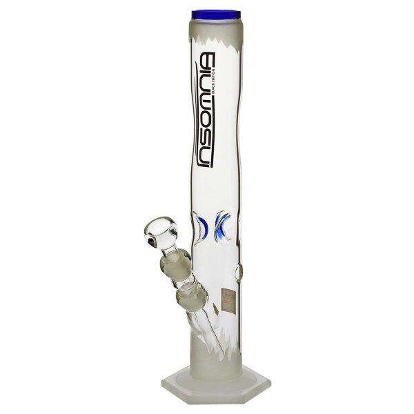 Shanti bong in vetro "Blue Burning Ice" 40 cm