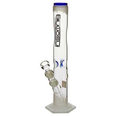 Shanti bong in vetro "Blue Burning Ice" 40 cm